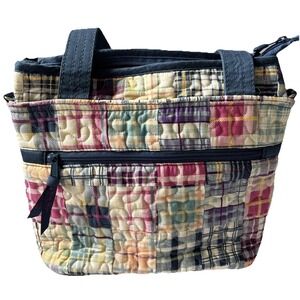 Donna Sharp Shoulder Bag Madras Jenna Bag Item# 17083‎ Colorful Patchwork